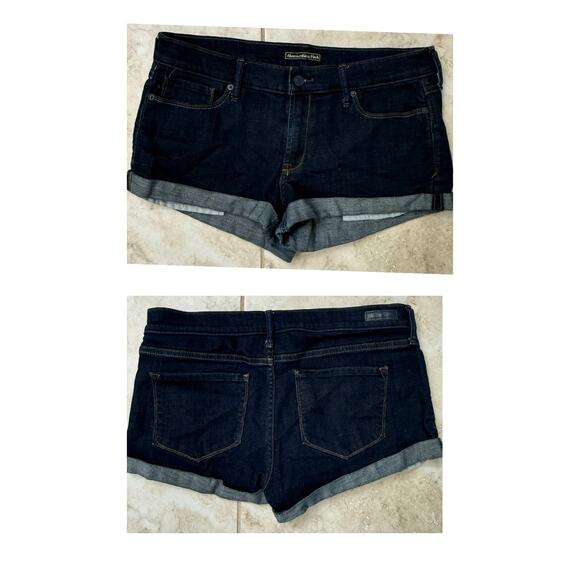 Abercrombie & Fitch waist 30 inseam 2 inch dark denim in new condition - Picture 4 of 4